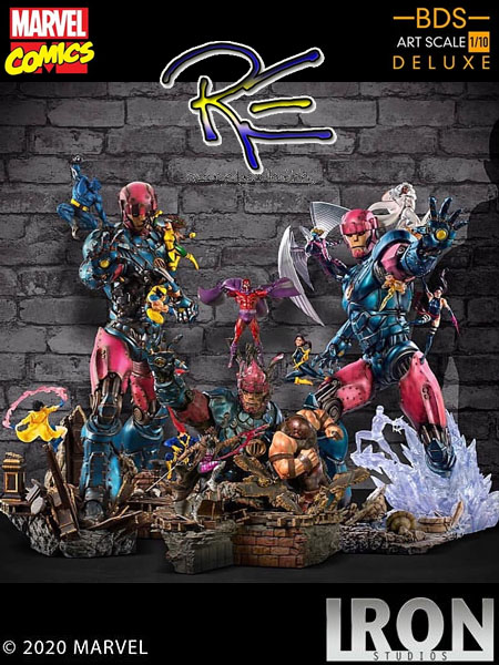 Iron Studios Marvel X-Men vs Sentinel Art Scale Deluxe Statue Set of All 3 Statues
